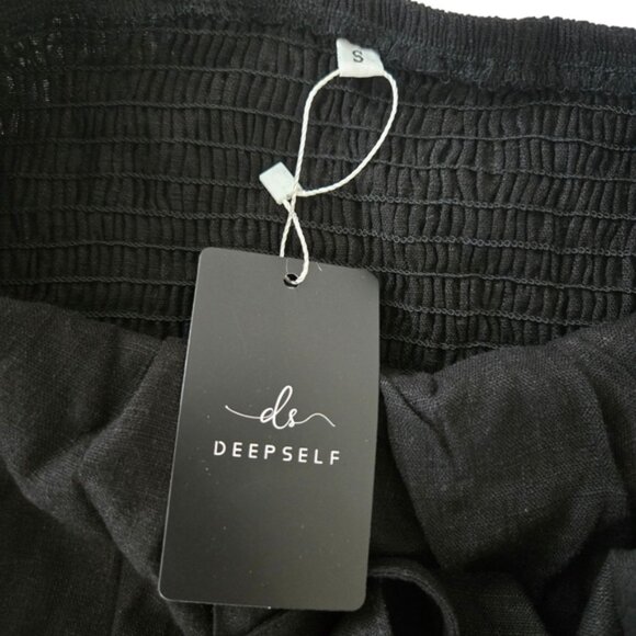 DeepSelf Black Cutout Halter Maxi Dress – Size S, NWT - Picture 3 of 4